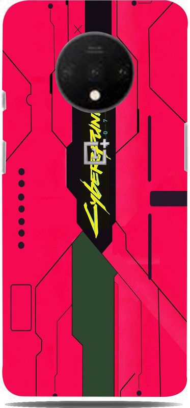 CLAXA Cyberpunk Pink Skin For One Plus 7T Back Skin Guard, Cyberpunk Pink, One Plus 7T Mobile Skin  (Cyberpunk Pink Vinyl in Matte Finish)