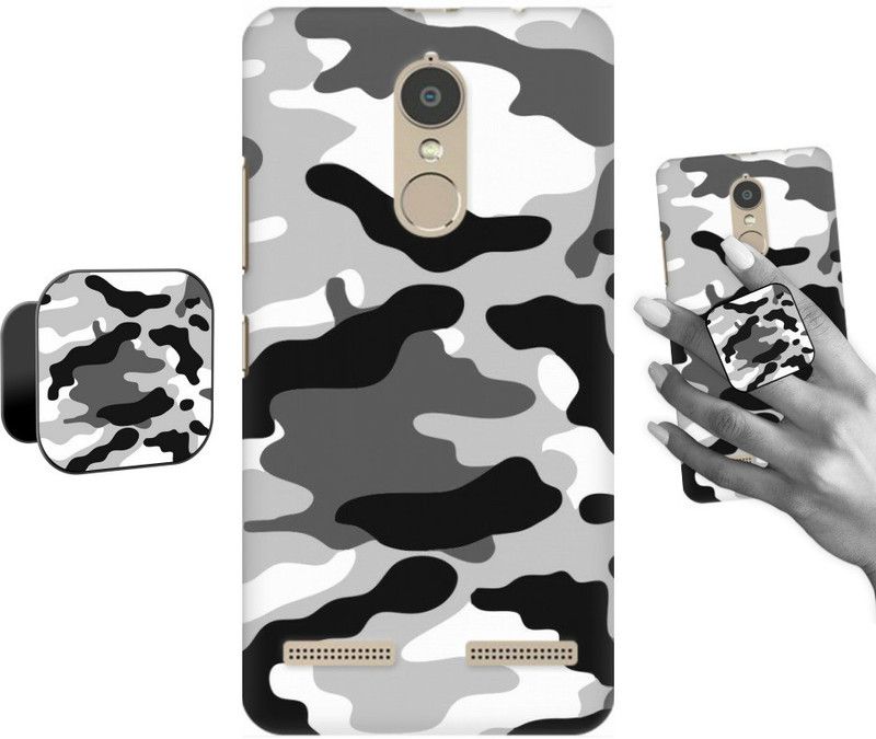 COBIERTAS Back Cover for Lenovo K6 Power  (Multicolor, Cases with Holder, Pack of: 2)
