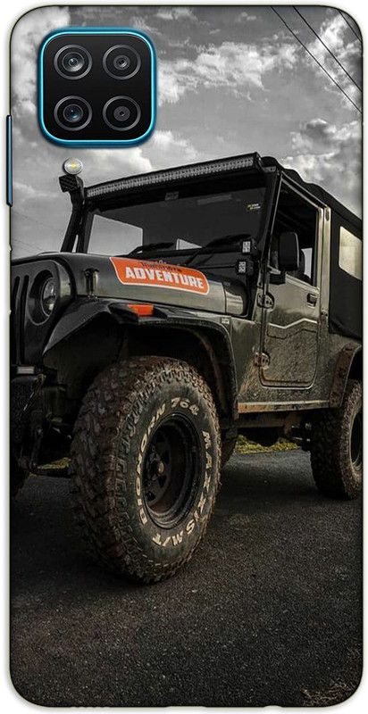 iprinto Back Cover for Samsung Galaxy A12 mahindra thar Back Cover  (Black, Hard Case)