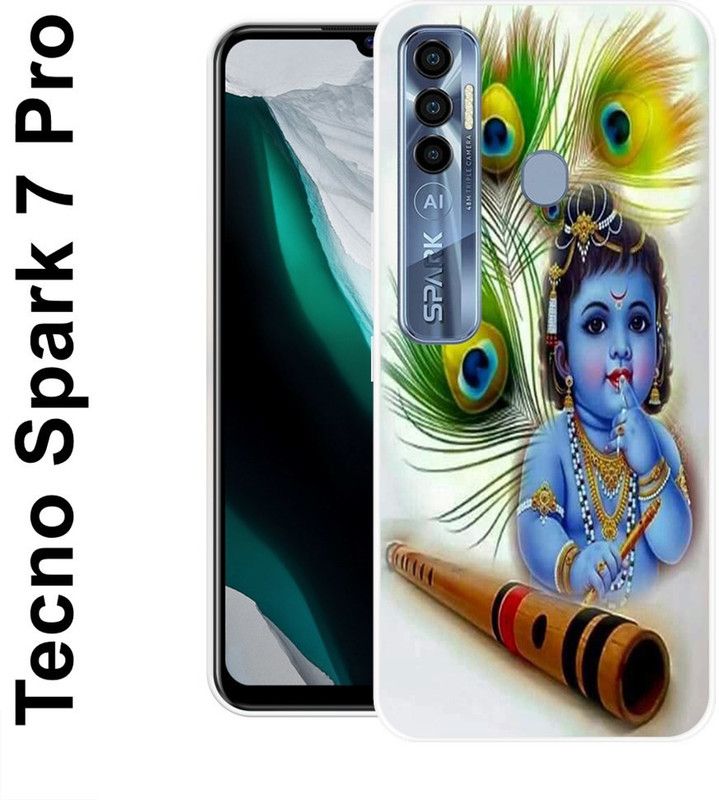 KUDI Back Cover for Tecno Spark 7 Pro  (Multicolor, Silicon)