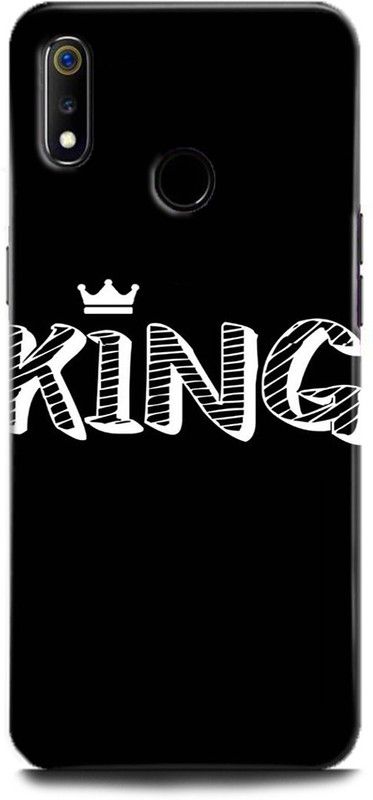 Afterglow Back Cover for Realme 3 KING CROWN, BLACK,KING  (Multicolor, Shock Proof, Pack of: 1)