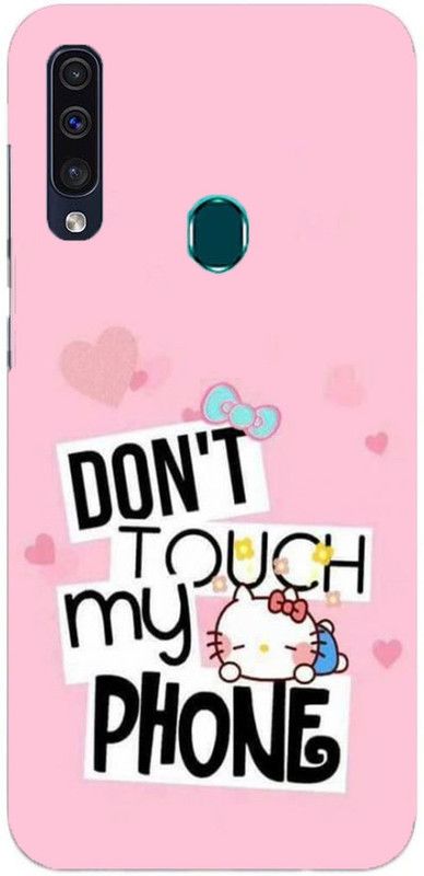 NDCOM Back Cover for Samsung Galaxy A20s Don’t Touch My Phone Attitude Quote Printed  (Multicolor, Hard Case, Pack of: 1)