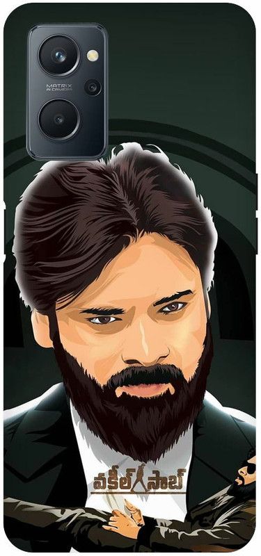 COVERJET Back Cover for OPPO K10- CPH2373-PAWAN- KALYAN- SOUTH- ACTOR- HERO  (Brown, Hard Case, Pack of: 1)