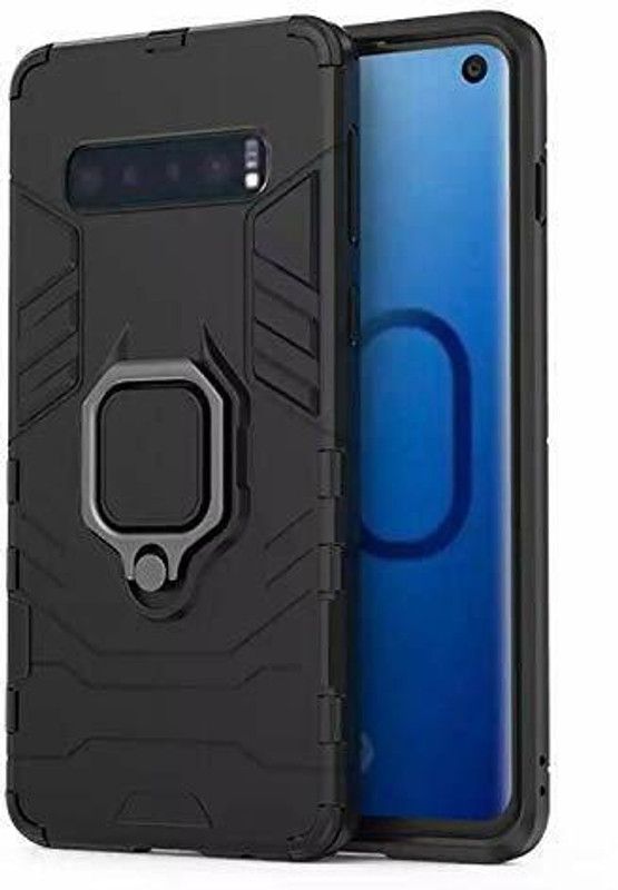 RICHCHIKS Back Cover for Samsung galaxyS10plusFour Corner Hybrid Soft PC Anti Clear Gel TPU Bumper Rugged Case  (Transparent, Silicon, Pack of: 1)