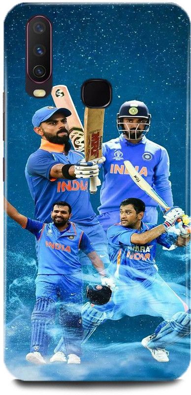 DIKRO Back Cover for VIVO Y12, 1904, MS, DHONI, VIRAT, KOHLI, KL, RAHUL, ROHIT, SHARMA  (Multicolor, Hard Case, Pack of: 1)