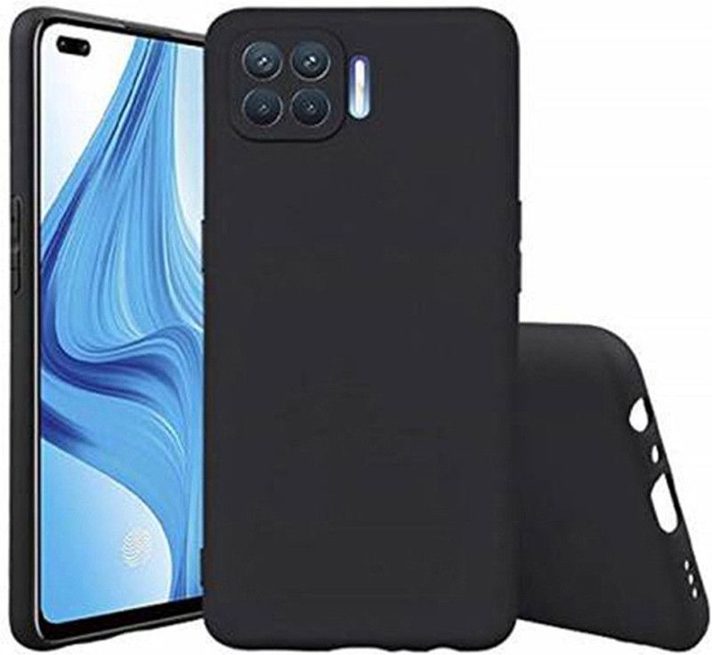 FONECASE Back Cover for Oppo F17 Pro  (Black, Flexible, Pack of: 1)
