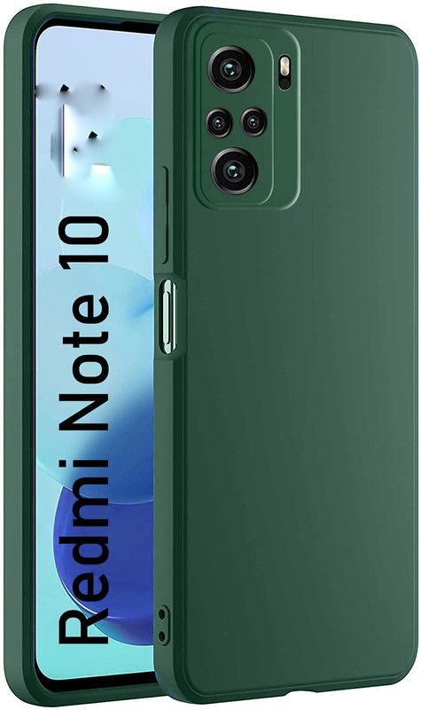 Instyle Back Cover for Mi Redmi Note 10s  (Green, Silicon, Pack of: 1)