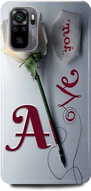 Ignite Back Cover for REDMI Note 10, A LOVES A NAME,A NAME, A LETTER, ALPHABET,A LOVE A NAME  (Multicolor, Hard Case)