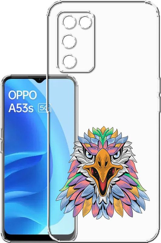 HANIRY Back Cover for Oppo A53s 5G / CPH2321 mobile cover | EAGLE | Design | PNG_27  (Multicolor, Flexible, Silicon, Pack of: 1)