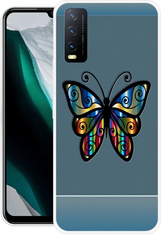 KLC Back Cover for Vivo Y20A  (Multicolor, Grip Case, Silicon)
