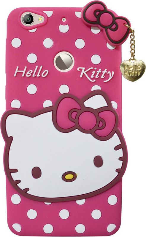 COVERBLACK Back Cover for hello kitty LeTv Le 1s  (Pink, Flexible, Pack of: 1)