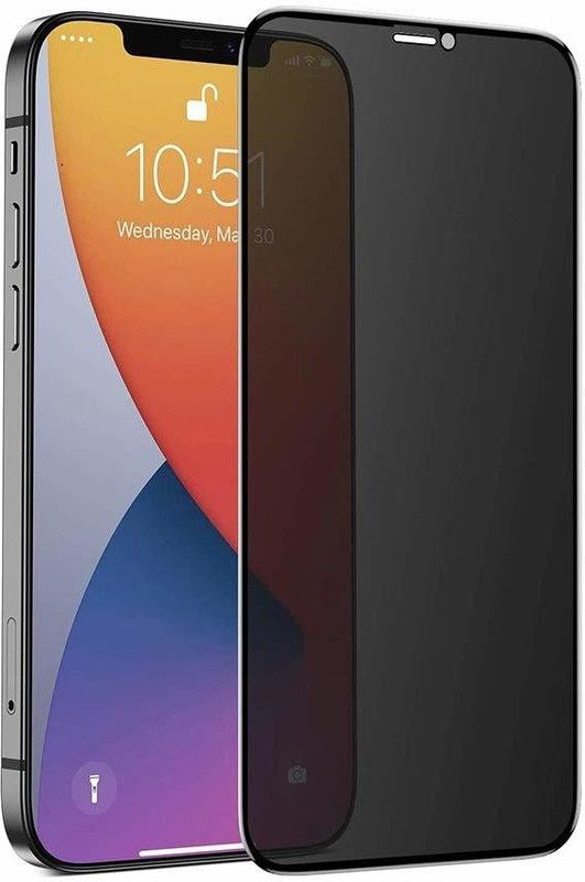 TempGlow Edge To Edge Tempered Glass for iPhone XS Max | 11 Pro Max Privacy  (Pack of 1)