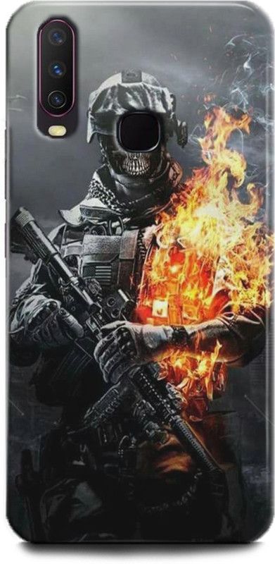 INDICRAFT Back Cover for Vivo Y15, Vivo 1901, Army, Printed  (Multicolor, Shock Proof)