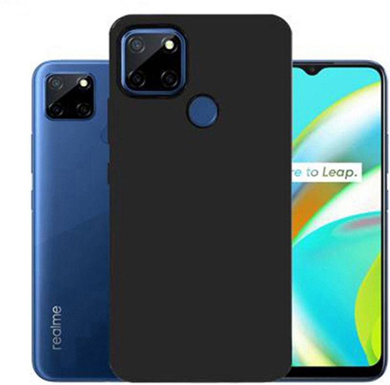 Stunny Back Cover for Realme Narzo 20  (Black, Grip Case, Pack of: 1)