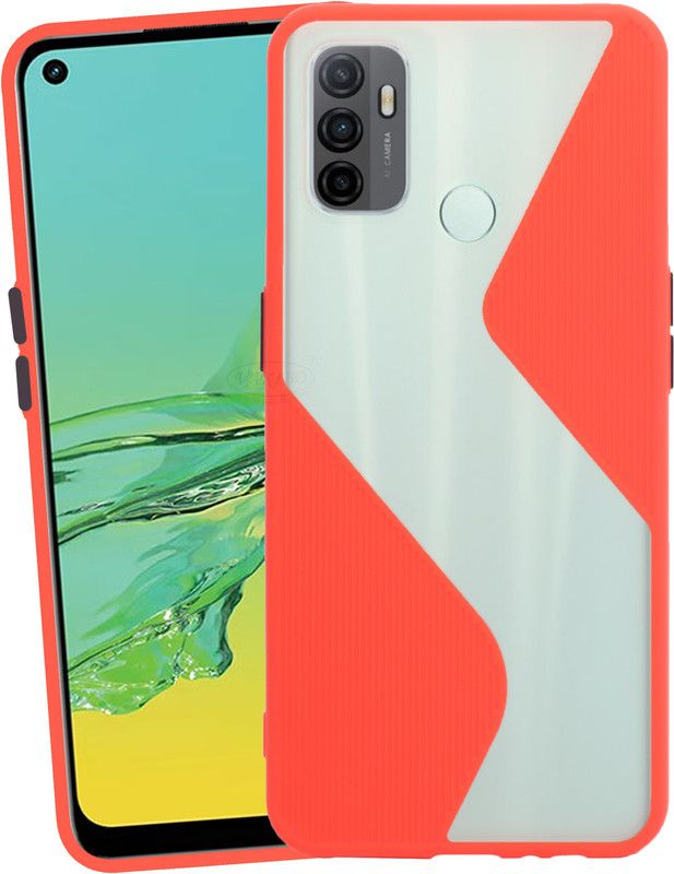 VAKIBO Back Cover for Oppo A53, Oppo A33  (Red, Grip Case, Pack of: 1)