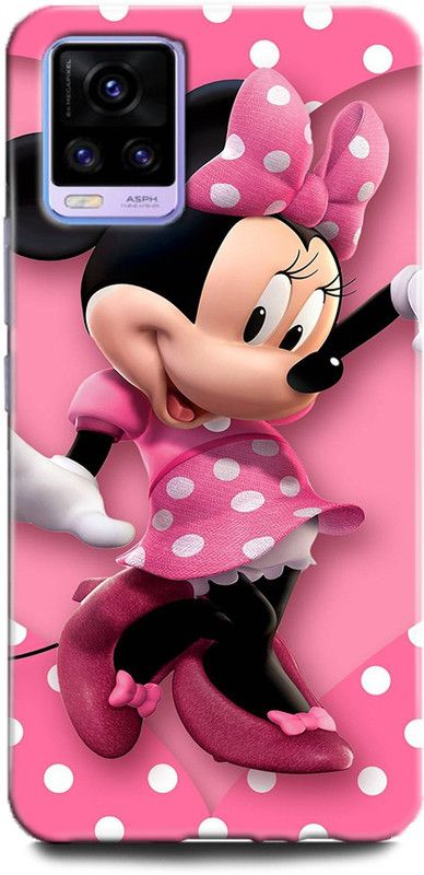 Afterglow Back Cover for Vivo V20 MINNIE MOUSE, MICKEY MOUSE, CARTOON, FUNNY, CUTE, LOVE, DISNEY  (Multicolor, Shock Proof, Pack of: 1)
