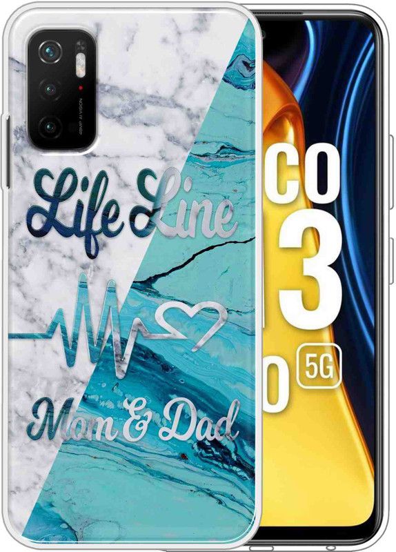 eBoggy Back Cover for Poco M3 Pro 5G  (Blue, Grey, Dual Protection, Silicon, Pack of: 1)