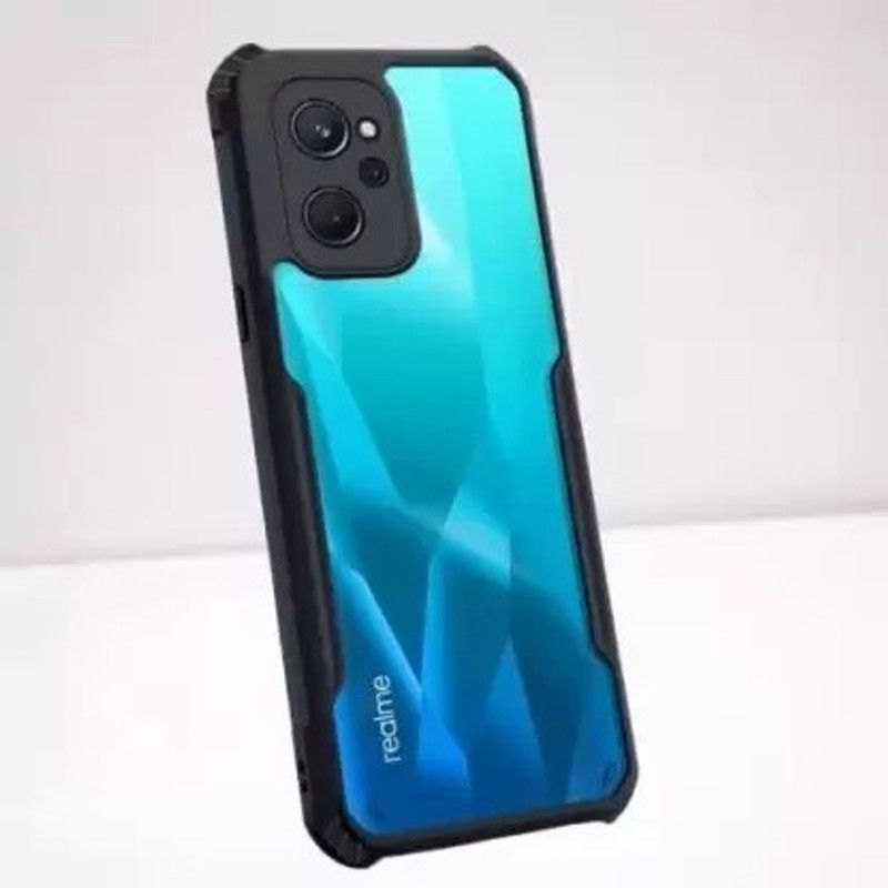 BRENZZ Back Cover for Realme C35  (Black, Shock Proof, Pack of: 1)