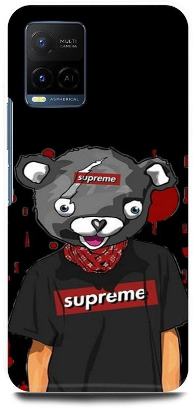 play fast Back Cover for Vivo Y21, V2111 SUPEREME, SIGN, LOGO, BOY  (Black, Hard Case, Pack of: 1)