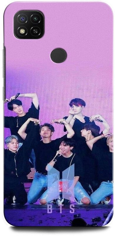ORBIQE Back Cover for POCO C31 MZB0A0KIN BTS, V, JUNGBOOK, JIMIN, JIN, BTS ARMY, SINGER, BOY BAND  (Multicolor, Hard Case, Pack of: 1)