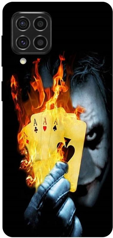 THE NARAYANA COLLECTIONS Back Cover for SAMSUNG GALAXY M12-JOKER,BURN,CARD,IKKA,KING,SMILE,DEVIL  (Multicolor, Hard Case)