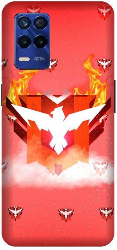 BARMANS Back Cover for Realme 8 5G Free Fire, Free Fire logo, Free fire game  (Multicolor, Shock Proof, Pack of: 1)