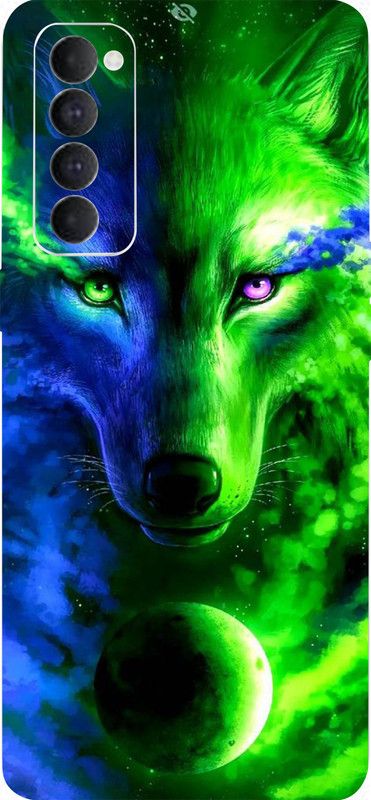 BUGGU OPPO Reno4 Pro Mobile Skin  (Ultra Super Many Hued Wolf Skin With High Matte Finish.)