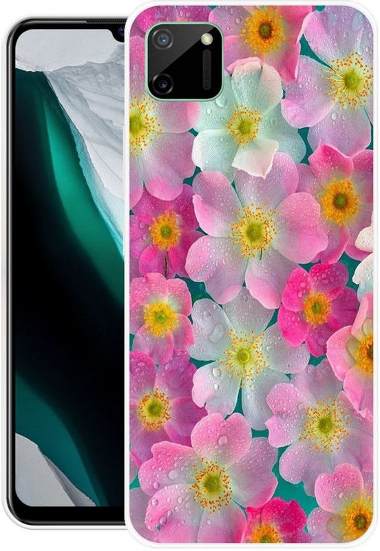 INDIALAND Back Cover for Realme C11  (Multicolor, Grip Case, Silicon)