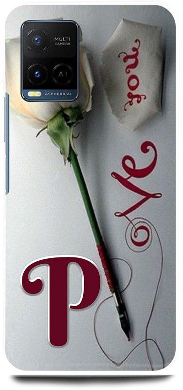 play fast Back Cover for Vivo Y33T, V2146 P, NAME, LETTER, ALPHABET, LOVE  (Silver, Hard Case, Pack of: 1)
