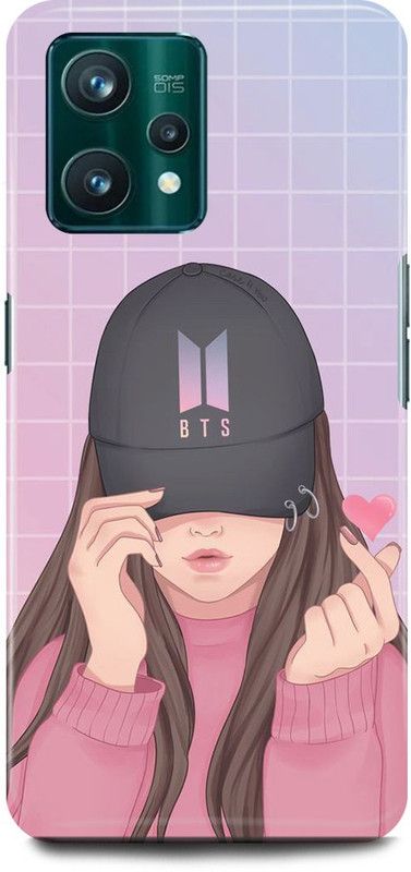 play fast Back Cover for realme 9i, RMX3491 BTS, CUTE, GIRL, ARMY, LOVE, MUSIC, KOREAN, SINGERS  (Beige, Hard Case, Pack of: 1)