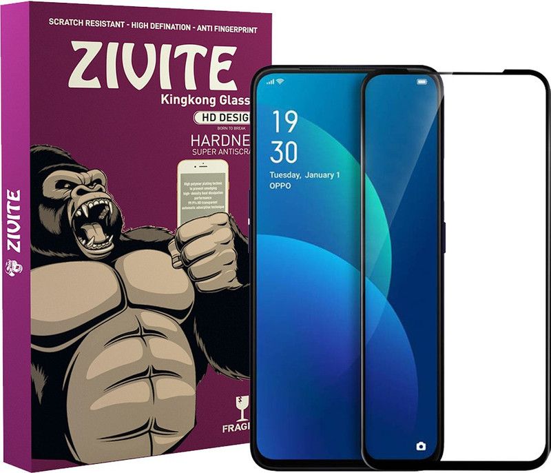 ZIVITE Edge To Edge Tempered Glass for OPPO F11 Pro, OPPO K3, Realme X  (Pack of 1)