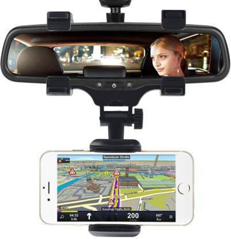 HIFY Rear View Mirror Mount Phone 360 Degree Rotation GPS Navigator Car Holder Stand Bracket. Mobile Holder