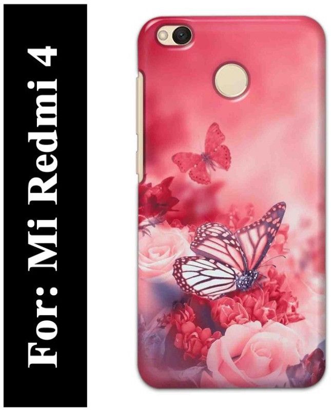 Majestic Back Cover for Mi Redmi 4  (Pink, Hard Case)
