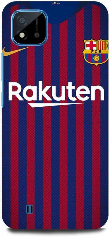 FRONK Back Cover for Realme C11 2021, RMX3231, RAKUTEN, FCB, BARCELONA  (Purple, Hard Case, Pack of: 1)