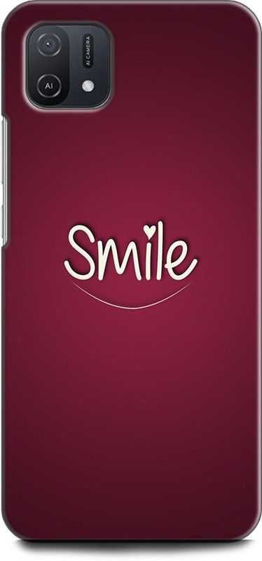 INDICRAFT Back Cover for OPPO A16K, CPH2349 SMILE, MOTIVATION, INSPIRATION, POSITIVE  (Multicolor, Shock Proof, Pack of: 1)