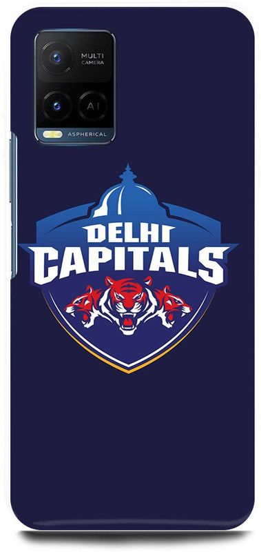 play fast Back Cover for Vivo Y21A, V2149 DELHI, CAPITALS, IPL, TEAM, LOGO  (Purple, Hard Case, Pack of: 1)