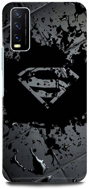 play fast Back Cover for Vivo Y20, V2029 SUPERMAN, DC, LEGENDS, LOGO, SIGN  (Black, Hard Case, Pack of: 1)