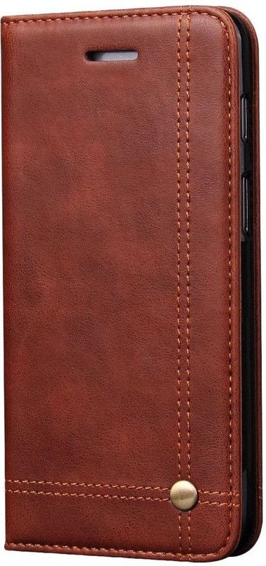 Shock Proof Flip Cover for OnePlus 6 / OnePlus 6 / 1+6  (Brown, Magnetic Case, Pack of: 1)