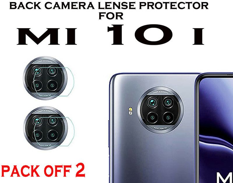 Hideous Back Camera Lens Glass Protector for Mi 10i  (Pack of: 2)