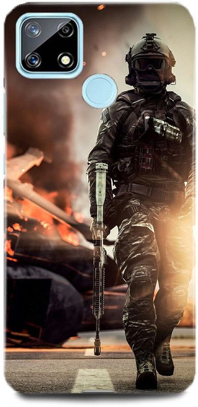 MP ARIES MOBILE COVER Back Cover for realme C25,RMX3193, indian army soldier Army Uniform Military Como Comoflage Dress code  (Multicolor, Hard Case, Pack of: 1)