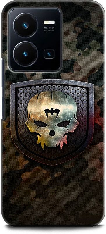 WallCraft Back Cover for Vivo Y35, V2205 ARMY, TEXTURE, UNIFORM, MILITARY, COMO  (Multicolor, Dual Protection, Pack of: 1)