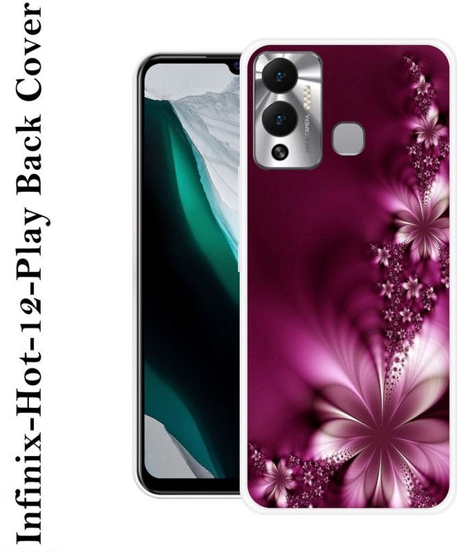 PINKLAND Back Cover for Infinix Hot 12 Play  (Multicolor, Grip Case, Silicon, Pack of: 1)