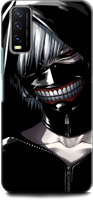 Dronk Back Cover for Vivo Y20i, V2027 TOKYO GHOUL, KENEKI, ANIME, SUPERPOWER, HEROS, SKULL, DARK  (Multicolor, Dual Protection, Pack of: 1)