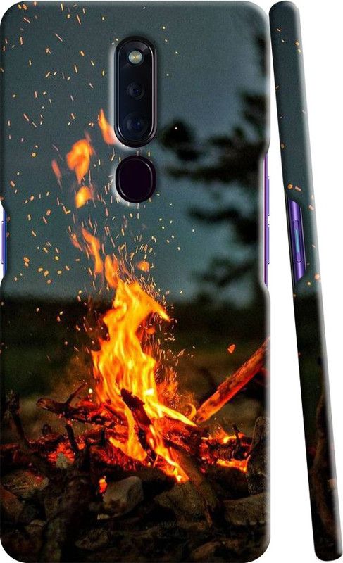 SRI SAI CREATION Back Cover for Oppo F11 Pro  (Black, Dual Protection, Pack of: 1)