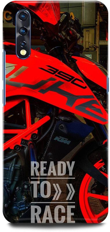 JUGGA Back Cover for vivo Z1x, 1917, KTM, DUKE, BIKE, LOVER  (Red, Hard Case, Pack of: 1)