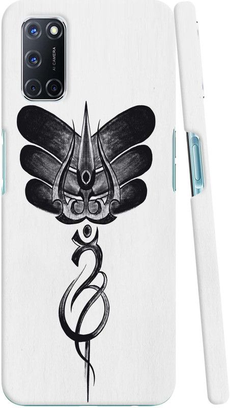 GS PANDA COLLECTIONS Back Cover for OPPO A52  (White, Black, Pack of: 1)