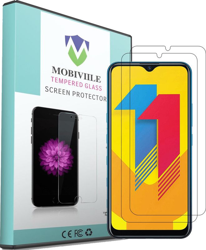 MOBIVIILE Tempered Glass Guard for Vivo Y11  (Pack of 2)