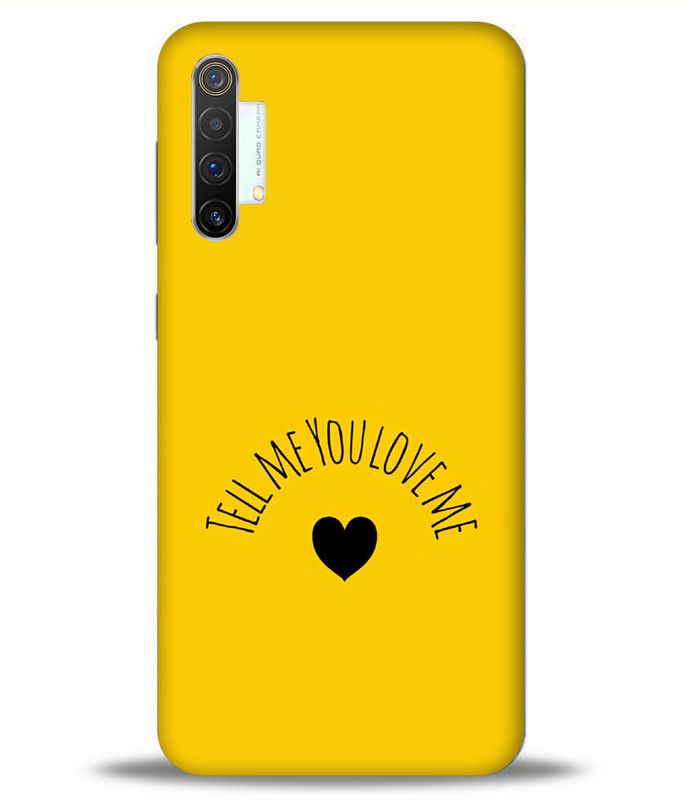 LETAPS Back Cover for Realme X3  (Yellow, Hard Case)
