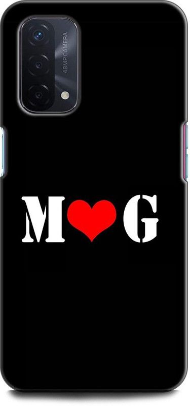 Afterglow Back Cover for Oppo A74 5G M G, G LOVES M, NAME, LETTER, ALPHABET, MG LOVE, HART  (Multicolor, Shock Proof, Pack of: 1)