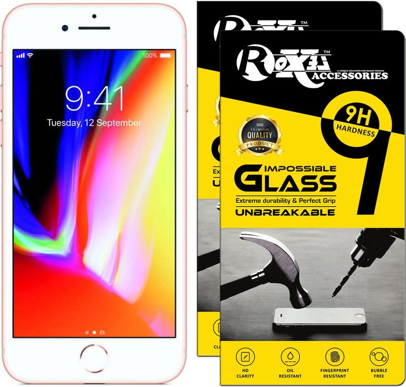 Roxel Impossible Screen Guard for Apple iPhone 8  (Pack of 2)